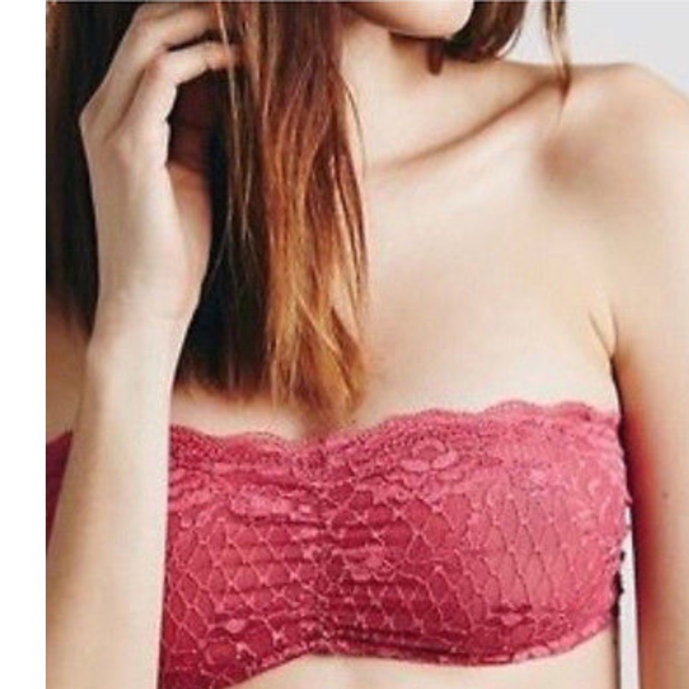 NWT FREE‎ PEOPLE LACE BANDEAU BRALETTE, SIZE S Boho Romantic Chic Feminine